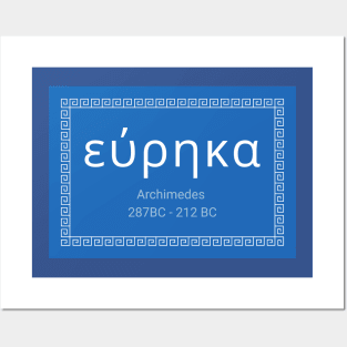 Archimedes Eureka Quote Posters and Art